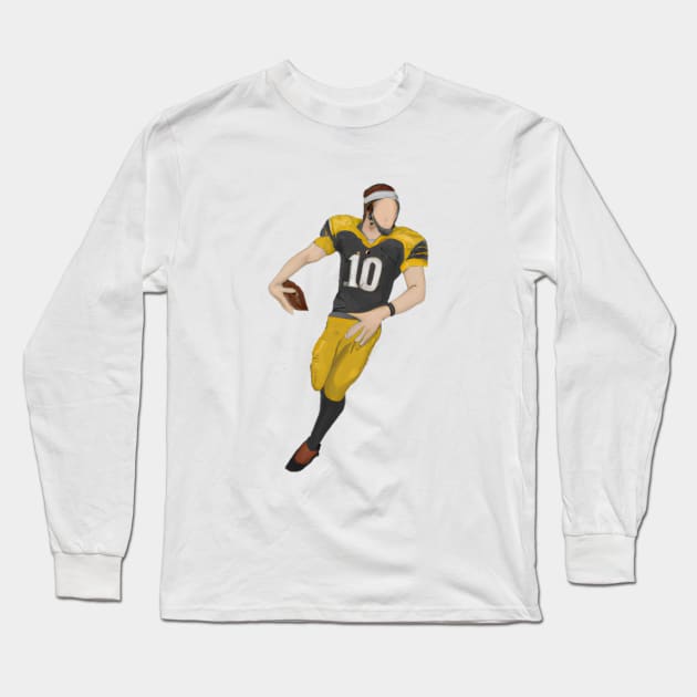 American football player Long Sleeve T-Shirt by Casteli